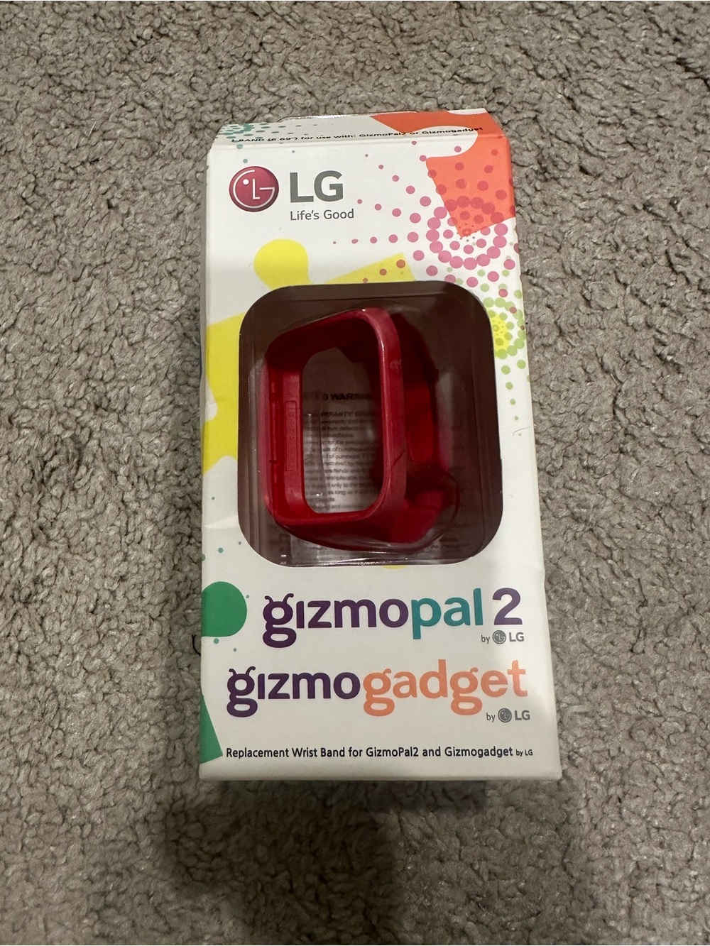 LG Red Replacement Wrist Band for GizmoPal2 and GizmoGadget